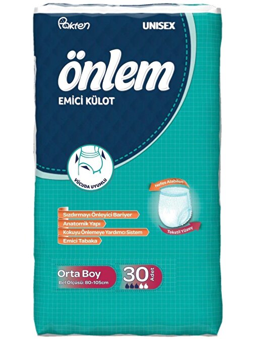 ÖNLEM EMİCİ KÜLOT MEDIUM 30 LU