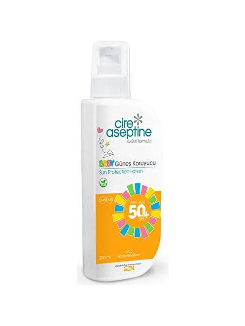 Cıre Aseptıne Gunes Kor.Baby Losyon Spf50 200 ml