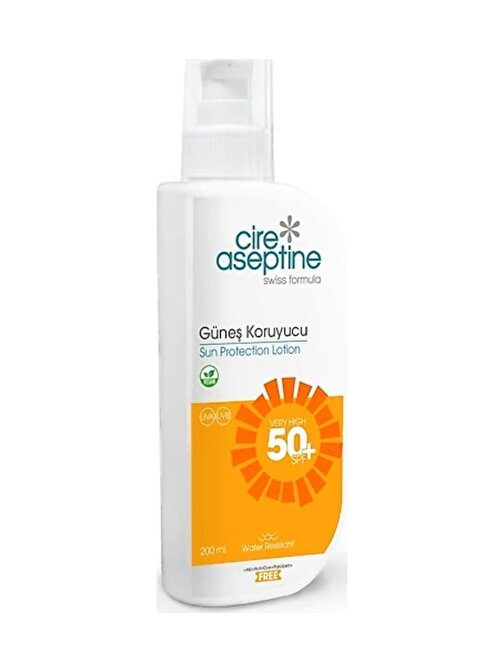 Cıre Aseptıne Gunes Kor.Losyon Spf50 200 ml