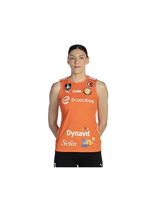 Puma Eczacıbaşı Women Voleybol Jersey Eczacıbaşı Voleybol Forması ECZ-70639520 Turuncu