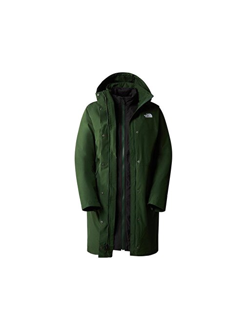 The North Face W Suzanne Triclimate Kadın Outdoor Montu (550 Dolgu Kaz Tüyü) NF0A4SVPOAO1 Haki