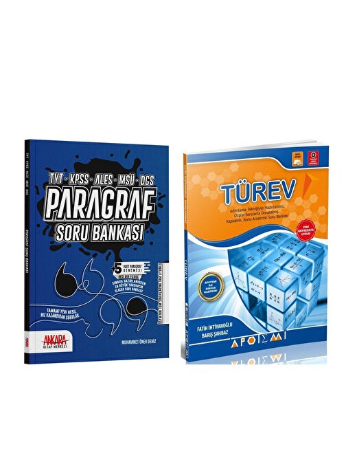 Apotemi Türev Ve Ankara Kitap Merkezi Paragraf Soru Bankası Seti