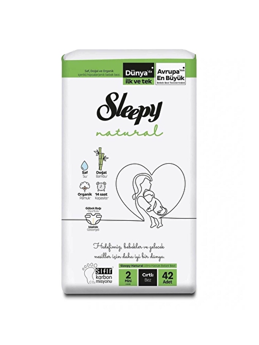 Sleepy Natural 2 Numara Bebek Bezi 42 Adet