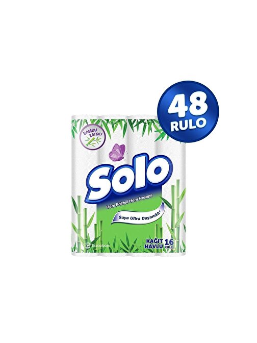 Solo Bambu Katkılı Rulo Kağıt Havlu 48 Adet