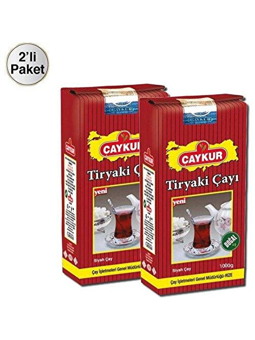 Çaykur Tiryaki Siyah Dökme Çay 2 x 1 kg