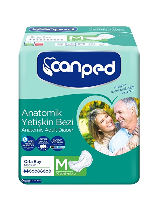 CANPED ANATOMIK ORTA 10 ADET