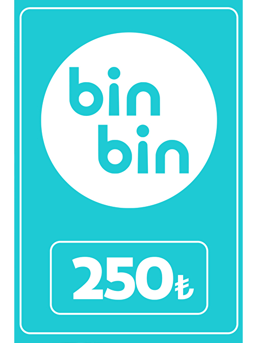 BinBin 250 TL Cüzdan Kodu