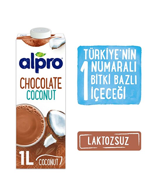 Alpro Vegan Çikolatalı Hindistan Cevizli Süt 1 lt
