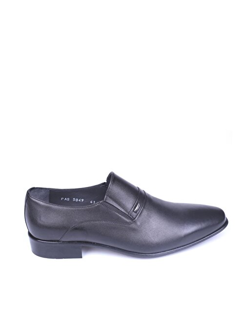 Fosco 5049-6 Erkek Siyah Hakiki Deri Klasik Ayakkabı