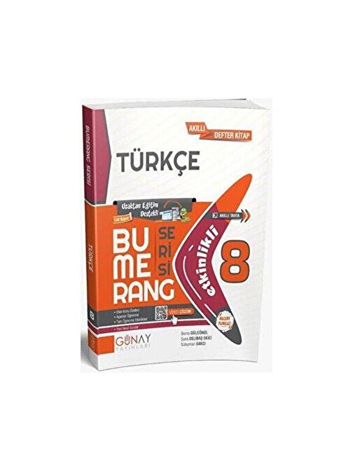 8. Sınıf Bumerang Türkçe Etkinlikli Soru Bankası Günay Yayınları