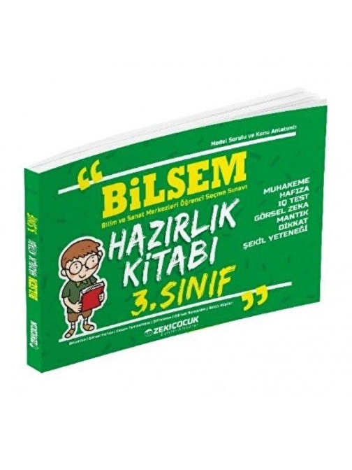 3 Sınıf Bilsem Hazırlık Kitabı Zeki Çocuk Yayınları