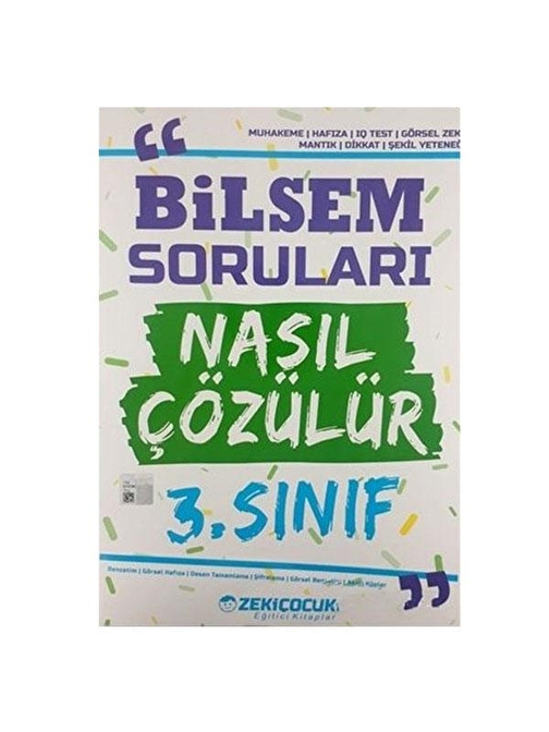 3 Sınıf Bilsem Soruları Nasıl Çözülür Zeki Çocuk Yayınları