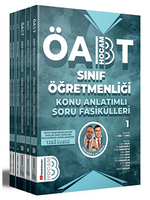 Benim Hocam 2024 Öabt Sınıf Öğretmenliği Konu Anlatımlı Soru Fasikülleri 1-2-3-4-5-6-7