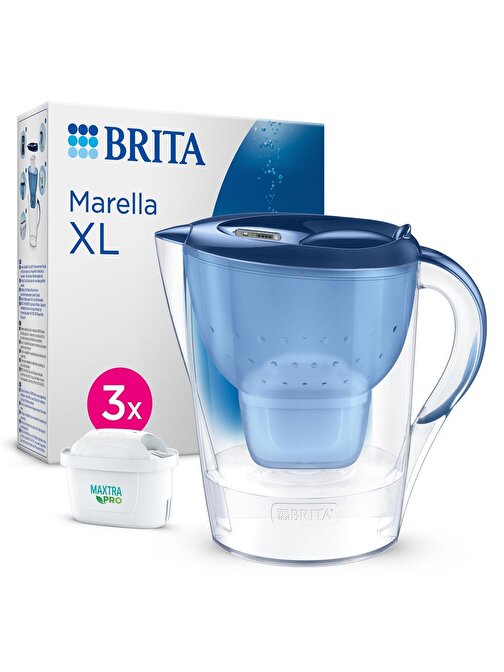 Brita Marella Xl 3 Filtreli Su Arıtma Sürahisi – Mavi (3,5 L)