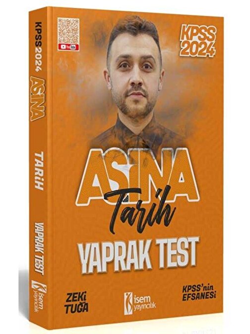 İsem Tarih Çek K. Yaprak Test 2024 Kpss