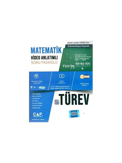 Matematik Türev Konu Anlatımlı Soru Bankası Çap Yayınları