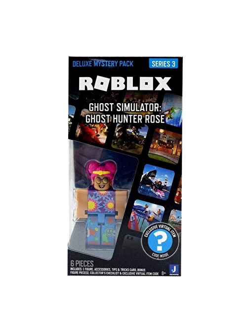 Roblox ROX0007 Delüks Sürpriz Paket Ghost Simulator Ghost Hunter Rose Video Oyun Karakter Figürü