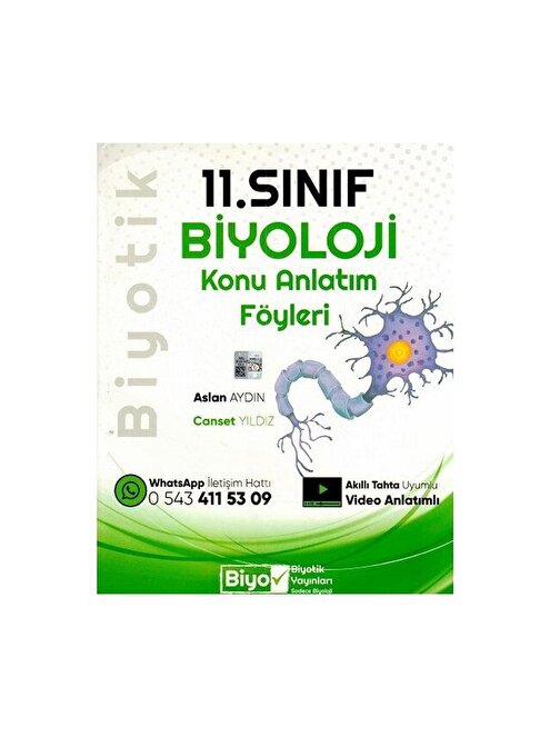 11 Sınıf Biyoloji Konu Anlatım Föyleri Biyotik Yayınları