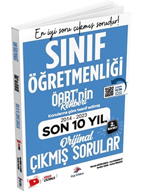 Öabt Nin Rehberi Sınıf Öğretmenliği Son 9 Yıl Çıkmış Sorular Video Çözümlü Dizgi Kitap