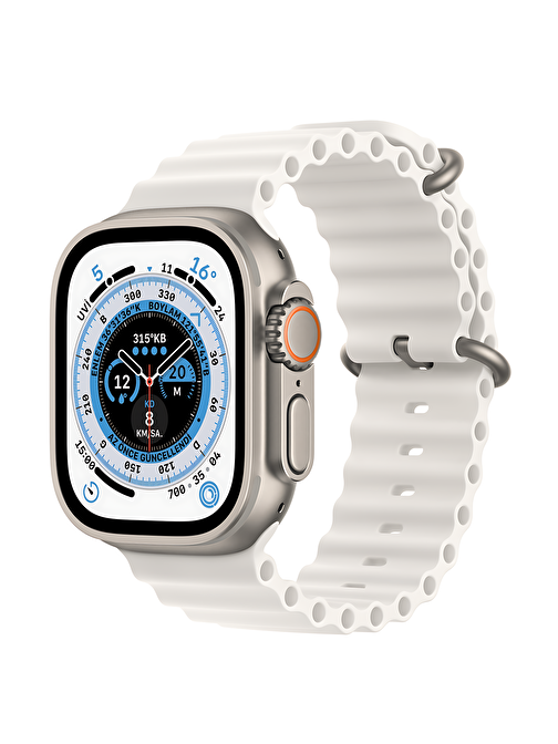 Bunnys Watch 8 Ultra 2 Apple iPhone 15 Plus Uyumlu 49 mm Bluetooth Çağrı Destekli Akıllı Saat Mor