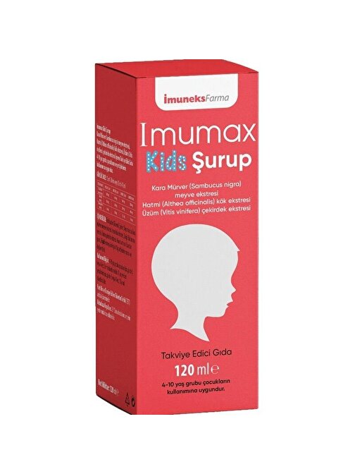 Imuneks Farma İmumax Şurup Kids Takviye Edici Gıda 120 ml