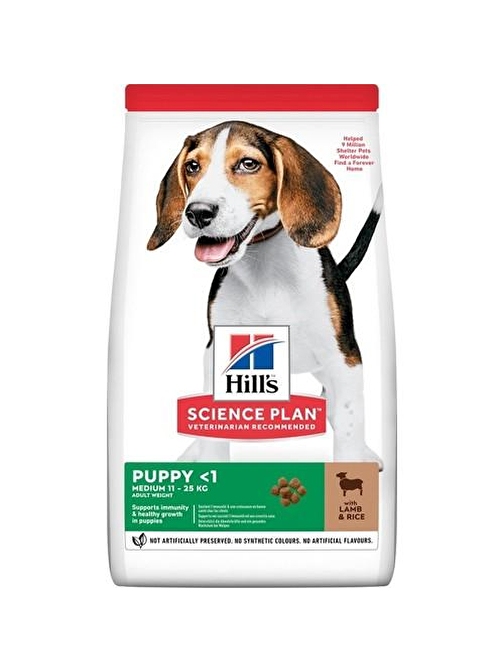 Hill's Medium Puppy Kuzu Etli Pirinçli Orta Irk Yavru Köpek Maması 2.5 Kg