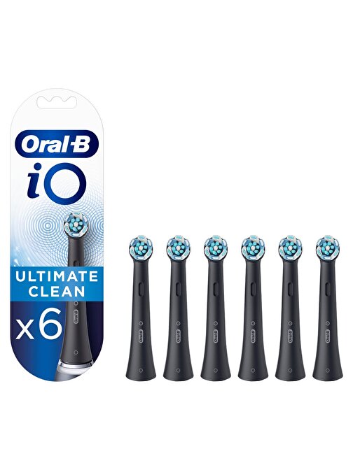 Oral-B iO Ultimate Clean Siyah Diş Fırçası Yedek Başlığı 6 Adet