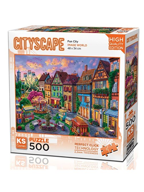Ks Games 500 Parça Eğlence Şehri Puzzle