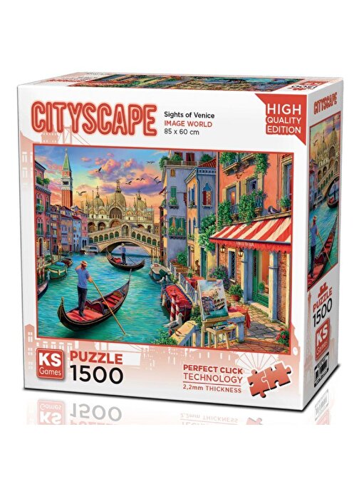 Ks Games 1500 Parça Venedik Manzarası Puzzle