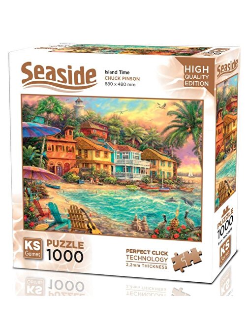 Ks Games 1000 Parça Ada Tatili Puzzle