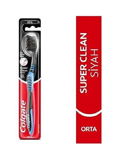 Colgate Super Clean Black Diş Fırçası Orta