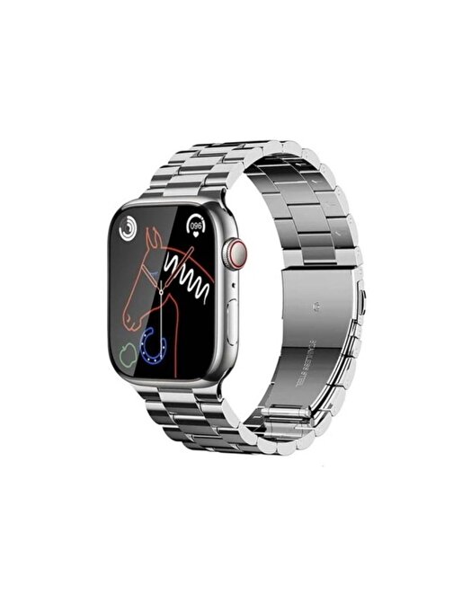 Winex Watch 8 Ws92 Max Android - iOS Uyumlu Amoled Ekran Akıllı Saat Gümüş