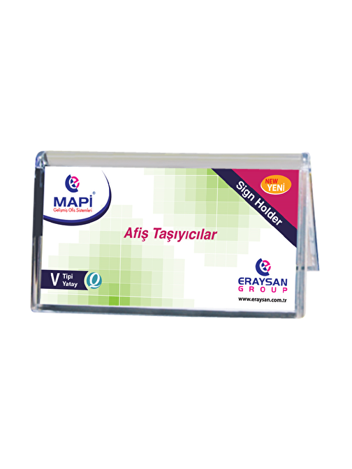 MAPİ V TİPİ YATAY AFİŞ TAŞIYICI STAND    (120X70)