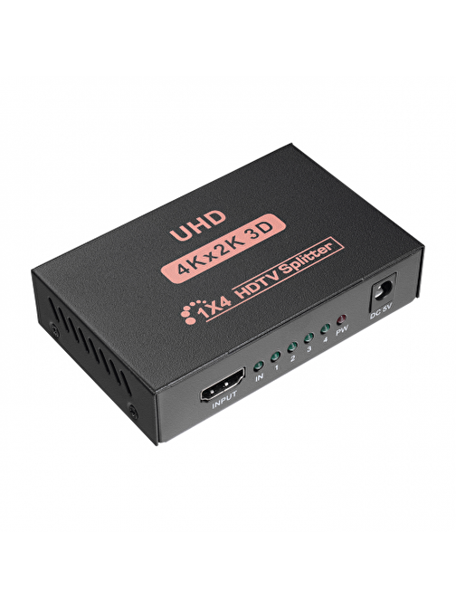 Hytech HYTECH HY-LU4, 4Port, 4K Çözünürlük, HDMI Splitter