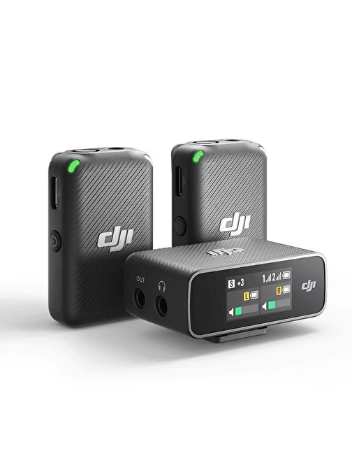 DJI Mic Wireless Kablosuz Mikrofon Seti 2 TX + 1 RX + Charging Case (2 Kişilik)