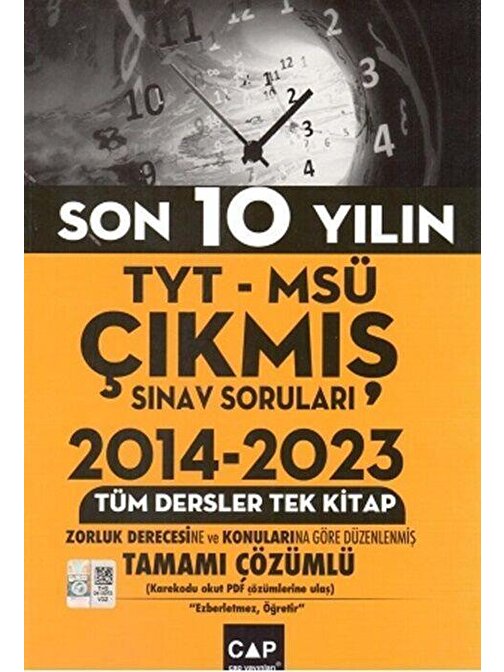 Tyt Msü Son 10 Yılın Çıkmış Soruları Çap Yayınları