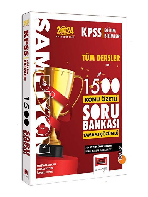 Yargı Yayınları 2024 Kpss Eğitim Bilimleri Şampiyon Tüm Dersler 1500 Konu Özetli Tamamı Çözümlü Soru Bankası