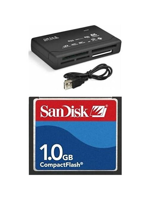 Sandisk 1 Gb Compact Flash Hafıza Kartı - Usb 2.0 Cf Kart Okuyucu