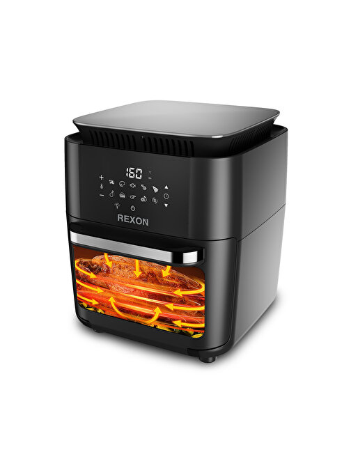 Rexon Rexon Xxl Airfryer Pencereli Siyah Renk Dokunmatik Panel