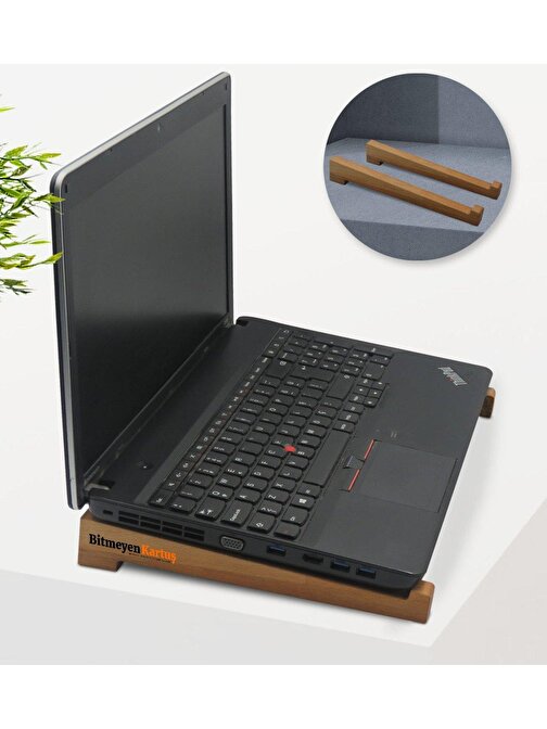 Firmalara Özel Logolu Taşınabilir Ahşap Notebook Laptop Standı