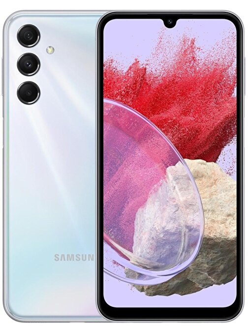 Samsung Galaxy M34 128 GB Hafıza 6 GB Ram 6.5 inç 50 MP Android Cep Telefonu Gümüş