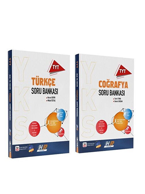 Hız Ve Renk Tyt Türkçe Ve Coğrafya Soru Bankası Seti 2 Kitap