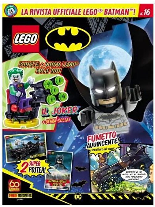 Lego Batman Dergi - Joker Minifigure - İtalyanca