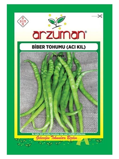 Arzuman Tohum Arzuman Sebze Acı Sivri Kıl Biber Tohumu 10 gr