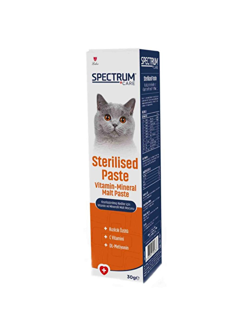 Spectrum Sterilised Paste Kısırlaştırılmış Kediler İçin Vitamin ve Mineralli Malt Macunu 30 gr