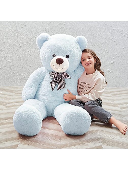 Sole Sevimli Papyonlu Büyük Peluş Ayıcık, 130 Cm- % 100 Yerli