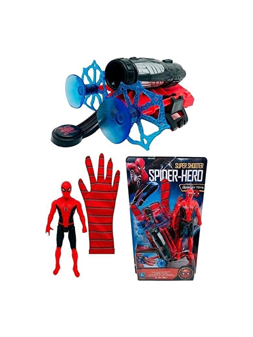 ETHEM Ethem Oyuncak Spiderman Figür Ağ Atan Eldiven YK5991-7P W13, Spiderman Figürü ve Ağ Atan Eldiveni