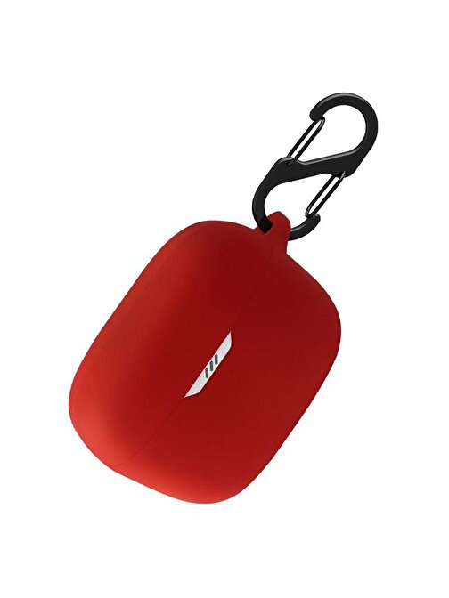 Gpack JBL T230 Nc Tws Uyumlu Soft Kancalı Mat Silikon Bluetooth Kulaklık Kılıfı Kırmızı