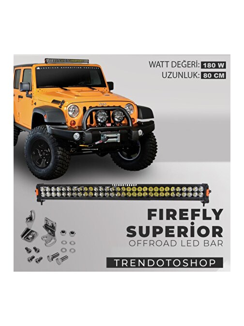 180w 80 Cm Superior Firefly Off Road Led Bar