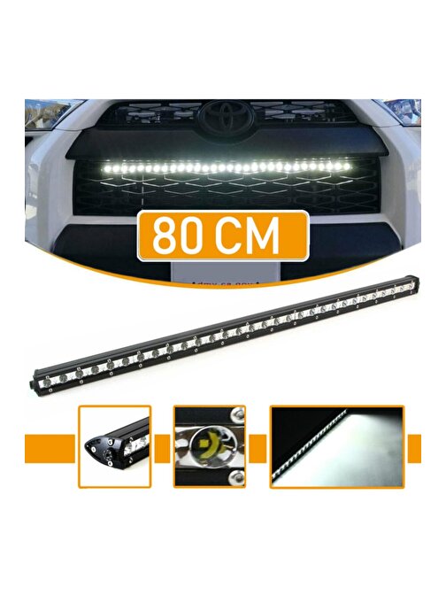 Cree 30 Led 90w Yayıcı Delici Ultra Ince Off Road Led Bar 80 Cm